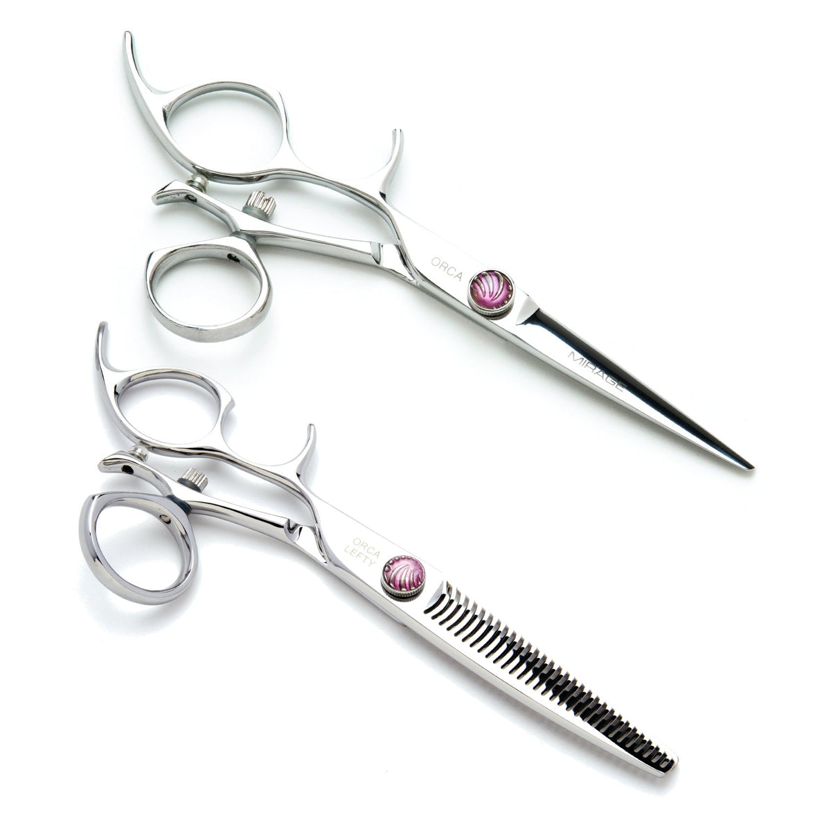 Mirage Orca Silver Swivel shear and/or Texturizer