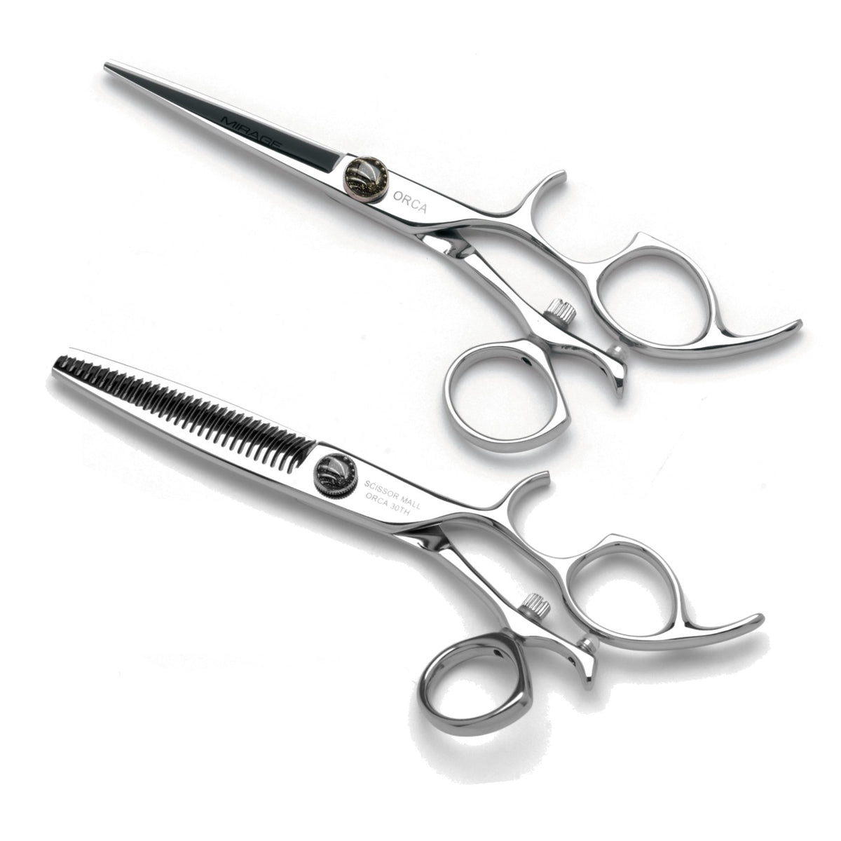 Mirage Orca Silver Swivel shear and/or Texturizer